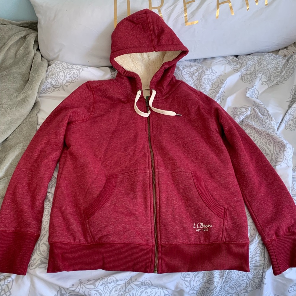 L.L Bean Sherpa-Lined Hoodie